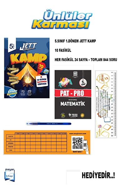 Ünlüler Karması Ünlüler 5.Sınıf Jett 1.Dönem Tekrar Kampı...,PatPro HEDİYELİ