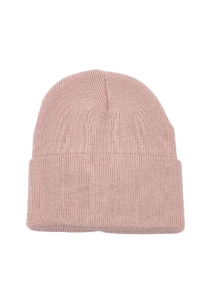 PAKER GİYİM Beretă de bază pliată unisex Mountain Pink
