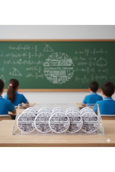 ORGANİZASYON HEDİYEM 5 ADET BÜYÜK BOY MATEMATİK DEHASI ROZETİ