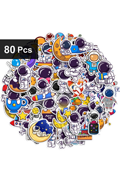 Choice عبوة واحدة (80 قطعة) من 40 إلى 240 قطعة من ملصقات رواد الفضاء، ملصقات ...