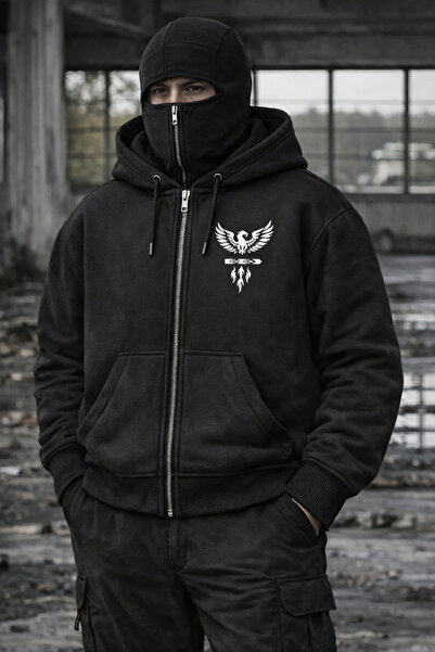 DİSCOST Hanorac cu glugă cu mască oversize