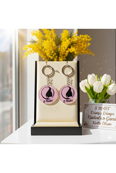 ORGANİZASYON HEDİYEM 10 قطع 8 مارس هدية يوم المرأة العالمي سلسلة مفاتيح بليكسي