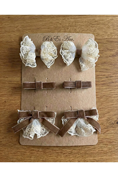 B&ES Acc. Handmade Tassel and Velvet Ribbon Buckle Set