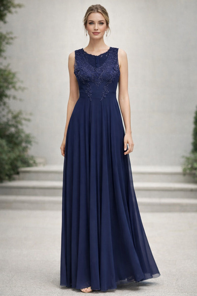 Saygın Kadın Kloş Kesim Taşlı Abiye