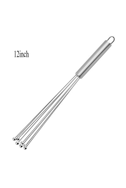 Choice مضرب بيض يدوي مقاس 12 بوصة/10/12 بوصة، مصنوع من الفولاذ المقاوم للصدأ،...