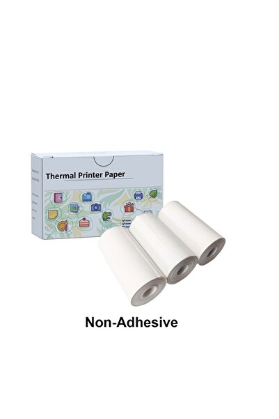 Choice White-3Rolls 53mm Mini Thermal Printer Stickers Paper, Multicolor Phot...