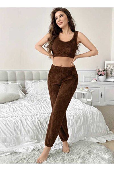 Es Sport Women's Plush Singlet and Tracksuit Set