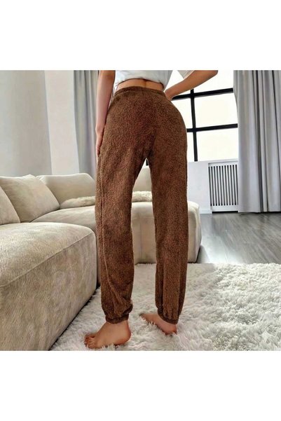 Es Sport Plush Bottom Sweatpants Comfortable Elastic Waist for Autumn and Winter,Elastic Leg,Warm Pants, Women