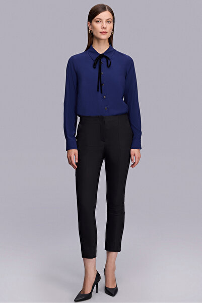 Naramaxx Önü Kesikli Klasik Siyah Pantolon