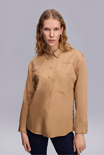 Naramaxx Çıtçıtlı Taba Spor Gömlek