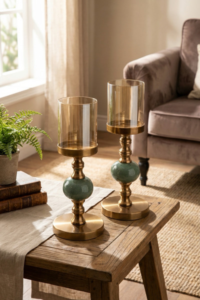 AbajurAksesuar Anemoliapolis İkili Mumluk