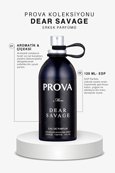 prova Dear Savage Edp Aromatik Erkek Parfüm 120 ml