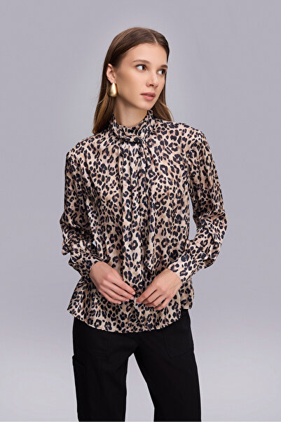 Naramaxx 2351 BLUZ LEOPAR DESEN