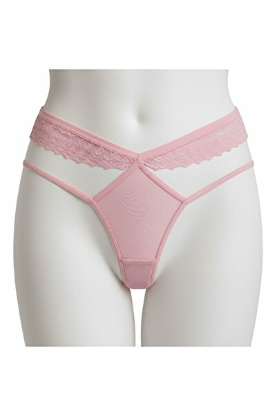 Dominant Dantelli Çapraz Bantlı Tanga - S-M Uyumlu Standart Beden