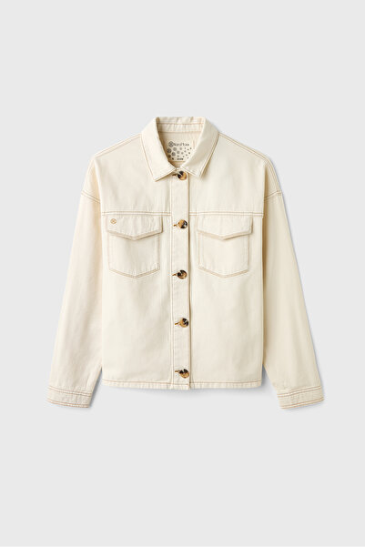 Naramaxx Cepli Ekru Kot Ceket