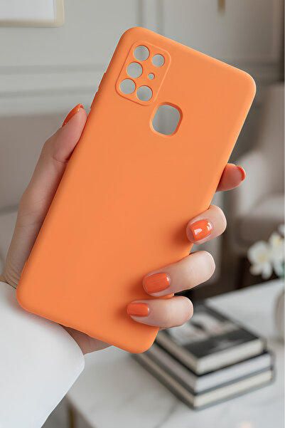 Hatreds Galaxy A21S İçin Uyumlu İçi Kadife Sıvı Silikon Kılıf