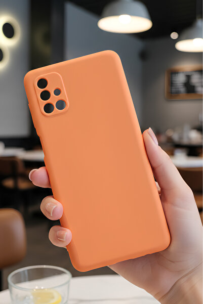 Hatreds Galaxy M51 İçin Uyumlu İçi Kadife Sıvı Silikon Kılıf