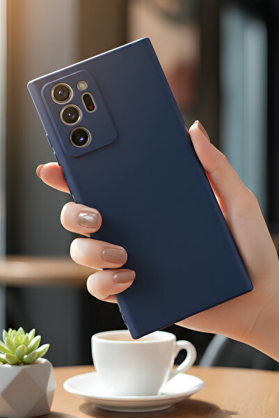 Hatreds Galaxy Note 20 Ultra İçin Uyumlu İçi Kadife Sıvı Silikon Kılıf