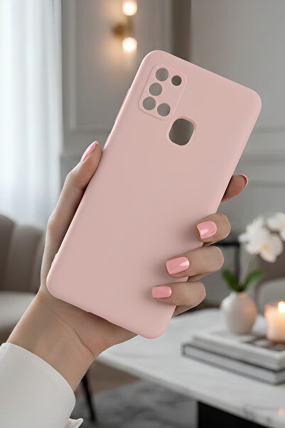 Hatreds Galaxy A21S İçin Uyumlu İçi Kadife Sıvı Silikon Kılıf