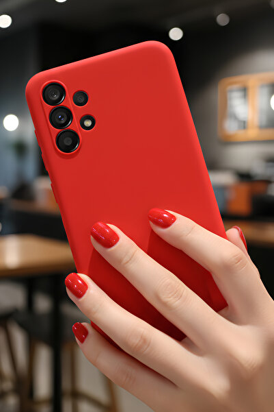 Hatreds Galaxy A13 4G İçin Uyumlu İçi Kadife Sıvı Silikon Kılıf