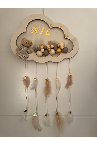 dmtbutik BEBEK HASTANE ve ODA KAPI SÜSÜ İSİMLİ LED IŞIKLI