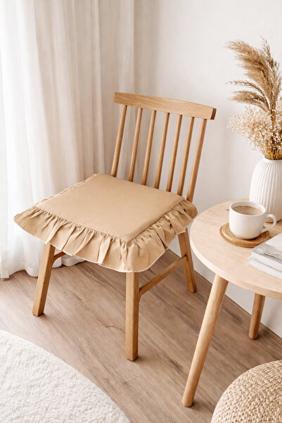 RİTMOHOME وسادة كرسي إسكندنافية مكشكشة سائلة وطاردة للبقع، ريفية، بوهيمية، ريفية