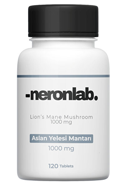 neronlab Aslan Yelesi Mantarı 1000 Mg 120 Tablet Lion's Mane Mushroom (Herici...