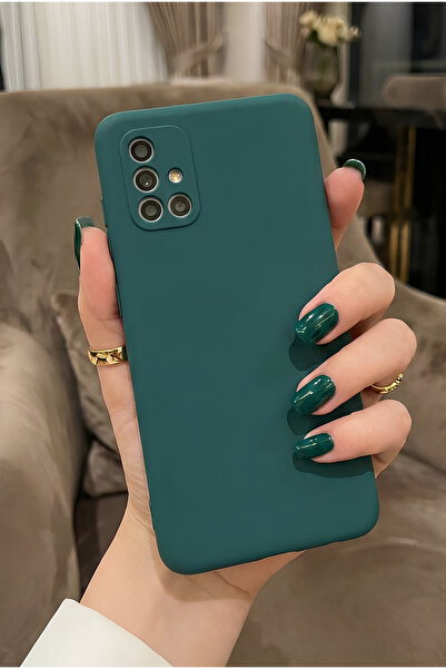 Hatreds Galaxy A71 İçin Uyumlu İçi Kadife Sıvı Silikon Kılıf