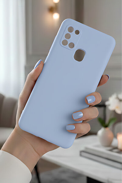Hatreds Galaxy A21S İçin Uyumlu İçi Kadife Sıvı Silikon Kılıf