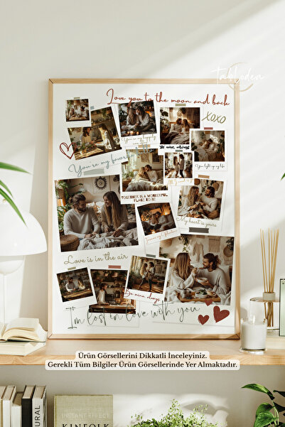 tablodea Kişiye Özel Tablo, Pinterest Fotoğraflı Sevgiliye Özel Tasarım Hediy...