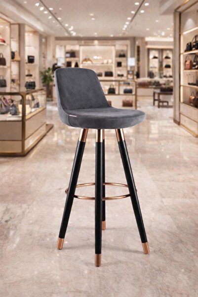 larissa design bar ada sandalyesi(bakır rengi ayak) kumaş seçenekleri için il...