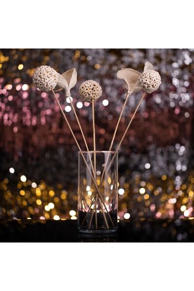 Paşabahçe Dekoratif Bambu Cam Vazo 10 X 20 Cm