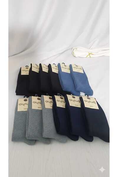Aytuğ PAMUK HAVLU ERKEK SOKET ÇORAP; KIŞLIK; ASORTİ 12'Lİ KUTU; 41-45