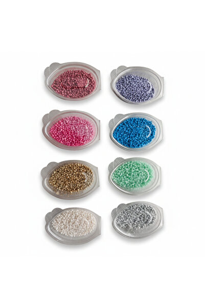 hediyehobihersey Minik İnci Pasta Süsleme şekeri 2 mm 8 farklı renk