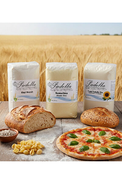 Padella Un Karışımı Seti Ekmek Hamur Işi Ve Makarna