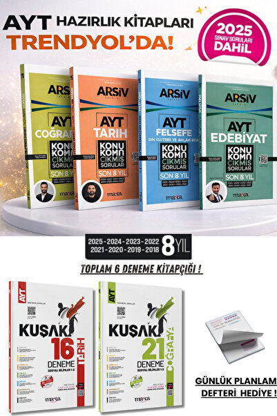 Marka Yayınları AYT Sözel Konu Konu Çıkmış Sorular ve Branş Deneme SET Edebiy...