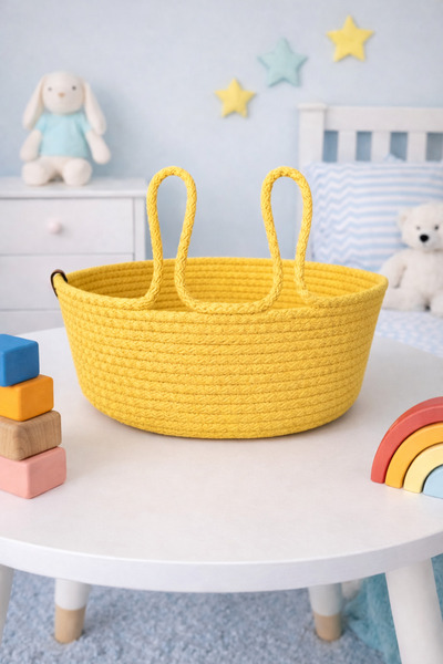 Naspar Coș galben / Coș organizator / Coș pentru organizare / Coș pentru baie...