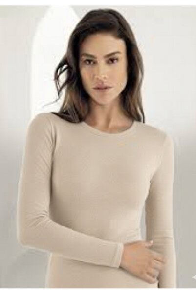 SUN STYLE Боди с дълъг ръкав и половин яка