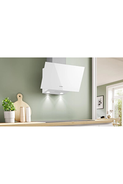 Bosch DWK63PJ20T Beyaz Ankastre Cam Davlumbaz