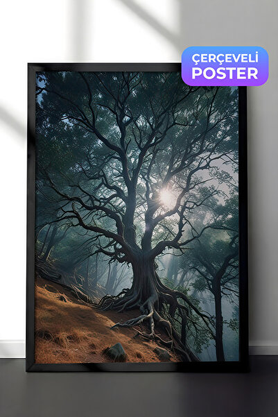Postifull Slika u ramu "Whomping Willow", crni okvir i poster, serija zidnih ...