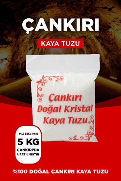 SETA Shop Taş Değirmende Öğütülmüş Çankırı Doğal Kristal Kaya Sofra Tuzu 5 Kg...