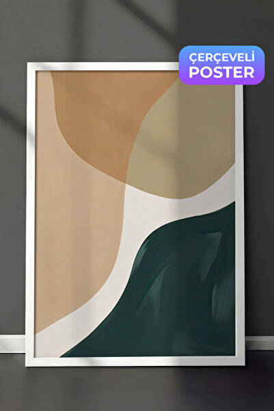 Postifull Apstraktna akvarelna slika u ramu, vertikalna zidna slika serije Co...