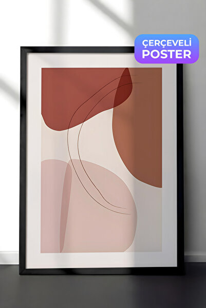 Postifull Crna uokvirena slika, set postera i okvira, grafički oblici i linij...