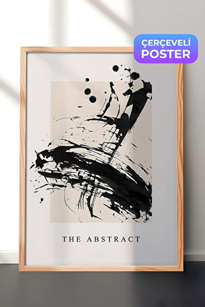 Postifull Slika u drvenom okviru, set postera i okvira, serija apstraktne udo...