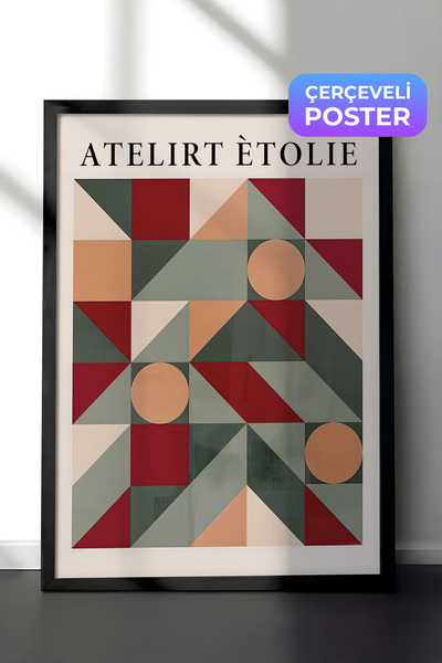 Postifull Slika u crnom okviru, uokviren božićni poster, grafička serija za b...