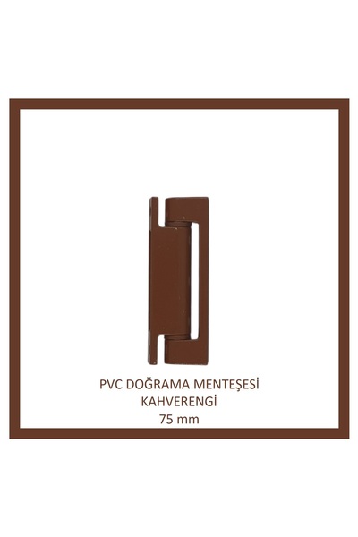 Adilon PVC Joinery Hinge, 75 Mm Brown