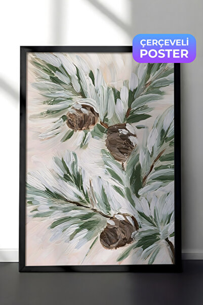 Postifull Slika u crnom okviru, novogodišnji poster, novogodišnja dekoracija,...