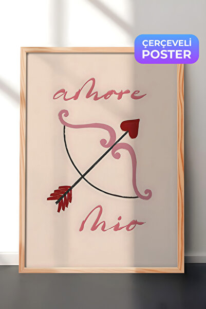 Postifull Slika u drvenom okviru, set postera i okvira, serija Amore Mio Comf...