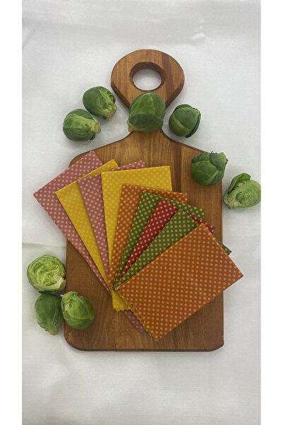 Home 9’Lu Puantiye Desenli Kumaş Tekrar Kullanılabilen Doğal Balmumlu (BALMUM...