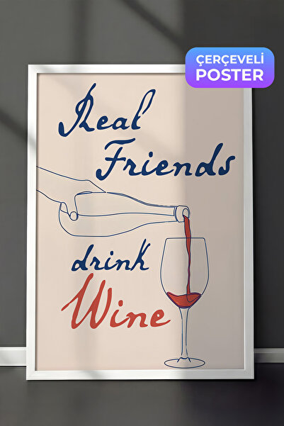 Postifull Slika u belom okviru, zidna slika, serija Pravi prijatelji donose v...